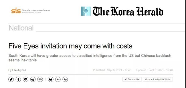 “韩国成美国首选” 韩国人想到了中韩关系……