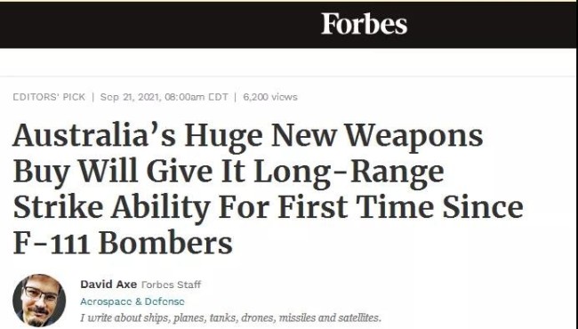 不用核潜艇 这种武器马上就能让澳大利亚攻击中国