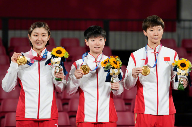 女乒团体决赛 中国看台上全是世界冠军！凡尔赛了