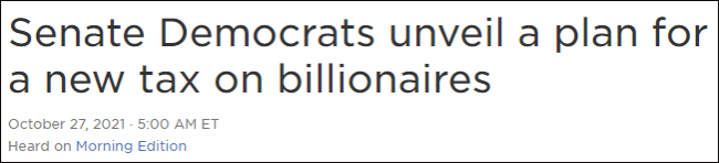 美民主党提案：对国内700名亿万富翁征税