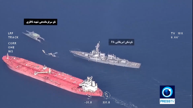 伊媒曝光美军拦截伊朗油轮画面后 五角大楼回应