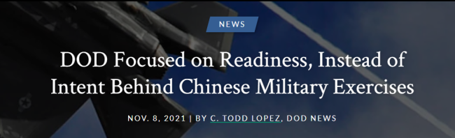 美媒炒作中国“旱地行舟”航母靶标 美国防部回应