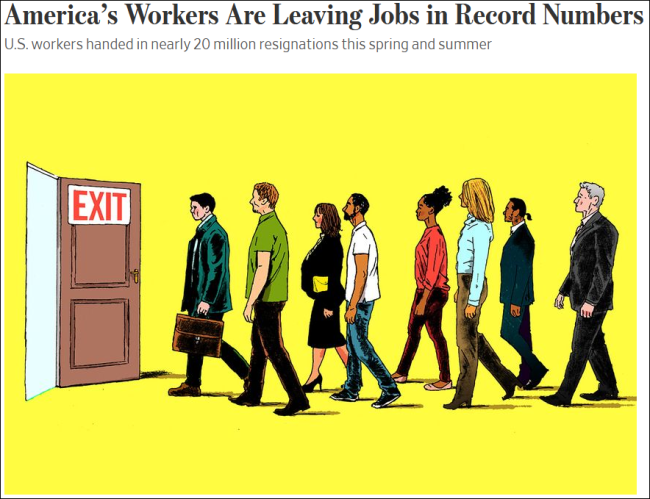 “大辞职时代”，美国工人真的觉醒了吗？