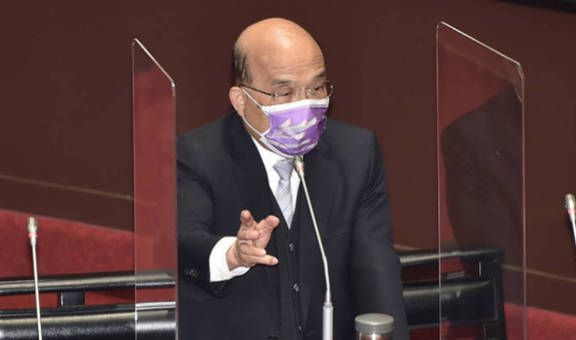 被“蓝委”痛斥“数典忘祖” 苏贞昌：吵死了