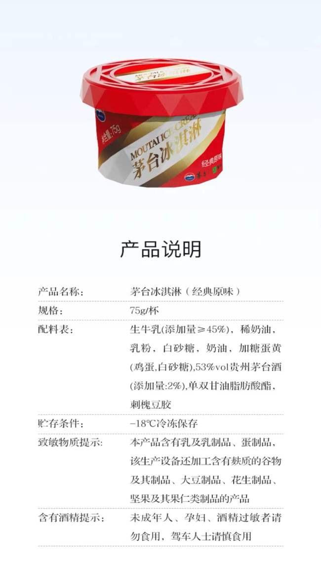 开始讨好年轻人？茅台冰淇淋66元，一小时卖4万个！
