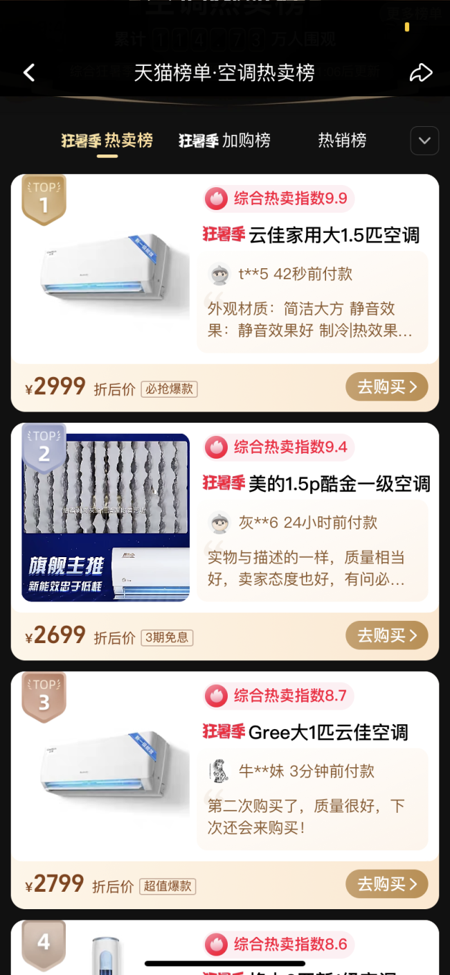 全国热哭，空调续命！中低端产品抢断货，半月销量追平一季度